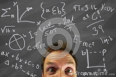 Equations Stock Photo