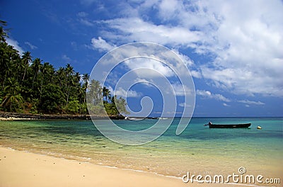 Equator Beach Stock Photo