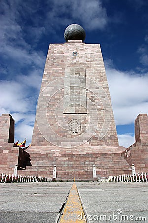 Equator Monument Stock Photo