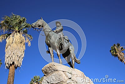 Equestrian Monument - German Rider Editorial Stock Photo