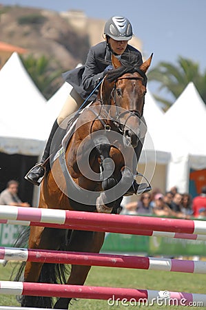 Equestrian Show Jumping Editorial Stock Photo