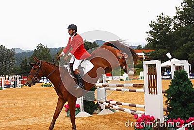 Equestrian sport in valle de bravo mexico Editorial Stock Photo
