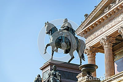 Equestrian Statue of Frederick William IV Editorial Stock Photo