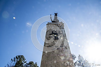 The equestrian statue of Stephen the Great of Suceava, Romania 4 Stock Photo