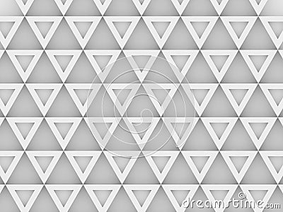 Equilateral triangles - white abstract background Stock Photo