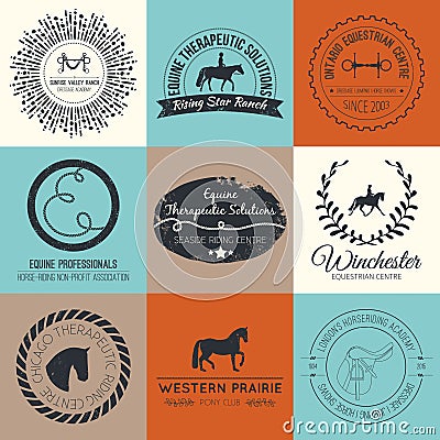 Equine Logo Vector Illustration