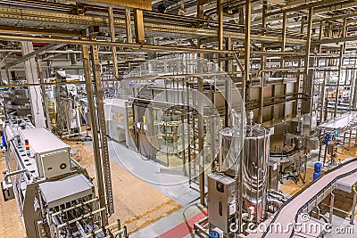 Equipment for brewing beer. Stock Photo