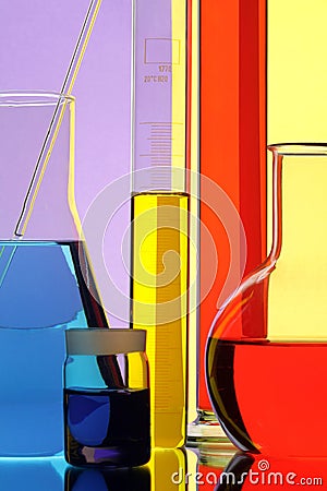 The equipment of chemical laboratory Stock Photo