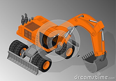 Equipment for the construction industry. Vector Illustration