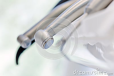 Equipment and dental instruments in dentist's office. Dentistry Stock Photo