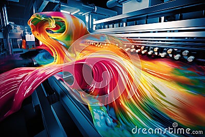 Equipment design printer print machine technology industrial Stock Photo