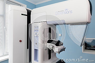 Equipment for the diagnosis of breast cancer Editorial Stock Photo