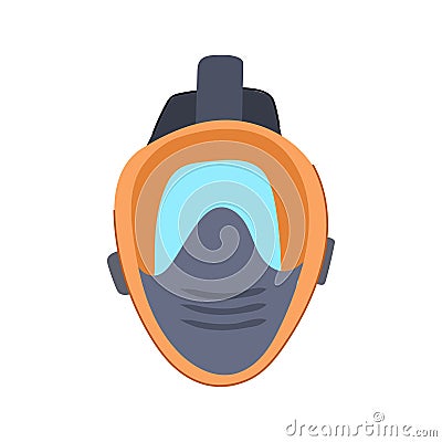 equipment diving mask cartoon vector illustration Vector Illustration