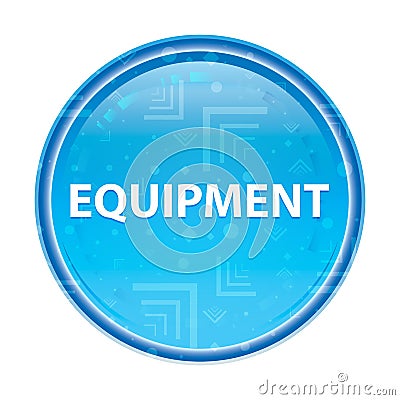 Equipment floral blue round button Stock Photo