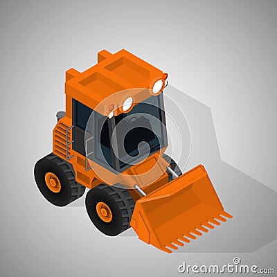 Equipment for high-mining industry. Vector Illustration