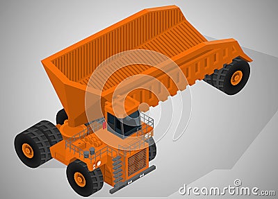 Equipment for high-mining industry. Vector Illustration