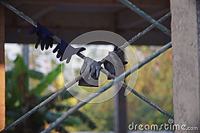 Equipment for labor for construction worker Stock Photo