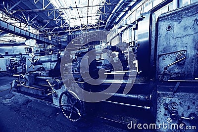 Equipment machinery factory Stock Photo