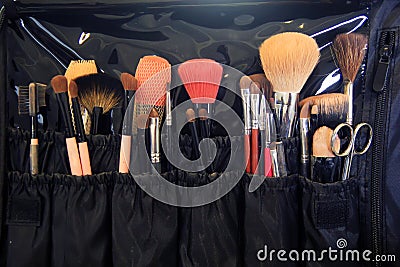 Equipment for makeup Stock Photo