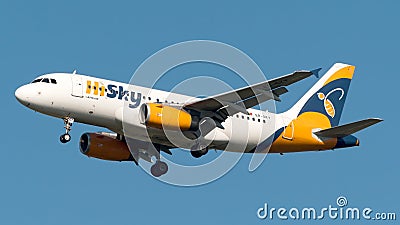ER-SKY, HiSky, Airbus A319-131 Editorial Stock Photo