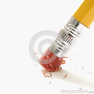 Eraser erasing. Stock Photo