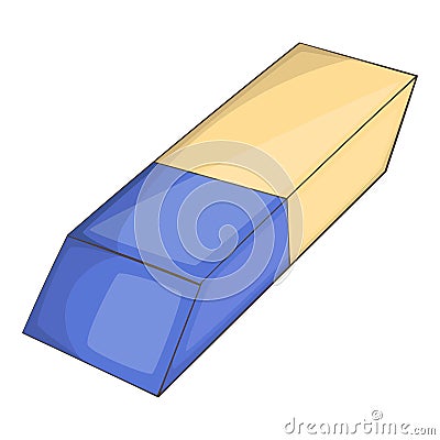 Eraser icon, cartoon style Vector Illustration