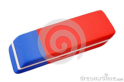 Eraser - isolated on white background Stock Photo