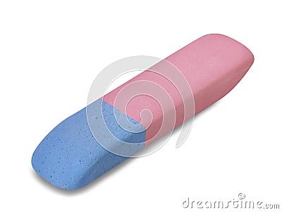 Eraser isolated on a white Stock Photo