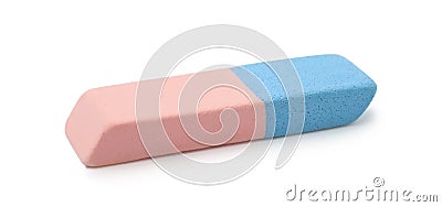 Eraser isolated on white background Stock Photo