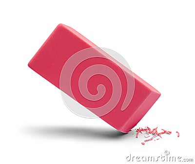 Eraser Pink Erasing Stock Photo
