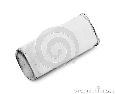 Eraser White Used Stock Photo