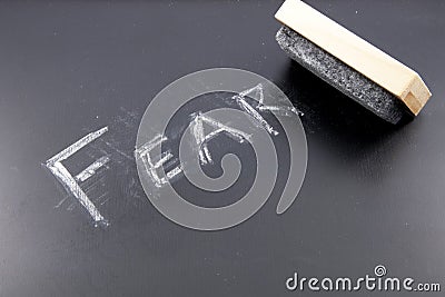 Erasing Fear Stock Photo