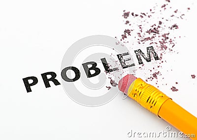 Erasing problem Stock Photo