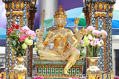 Erawan shrine Stock Photo