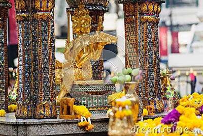 Erawan Shrine in Bangkok,Thailand Stock Photo