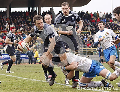 ERB Six Nations Rugby - Italy vs Scotland Editorial Stock Photo