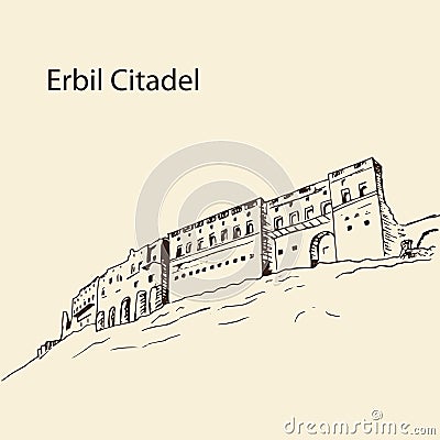 Erbil citadel Kurdistan of Iraq Stock Photo