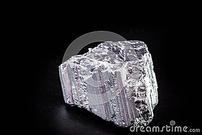 Erbium is a chemical element with the symbol Er, part of the group of rare earths, metallic additive or neutron absorber Stock Photo
