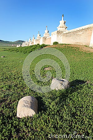 Erdene Zuu Monastery Stock Photo