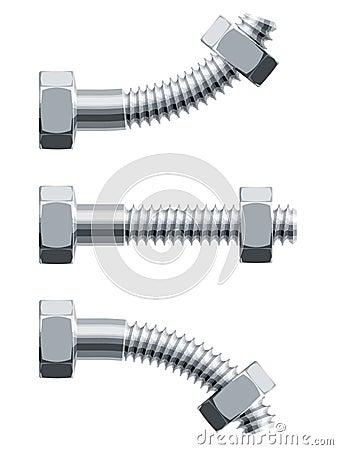 Erection bolt Vector Illustration