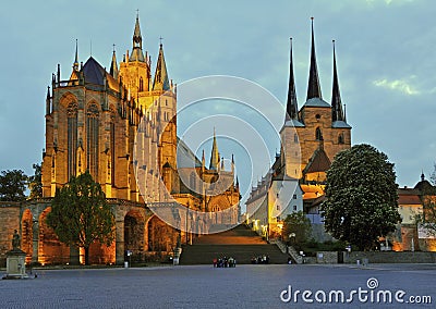 Erfurt cathedral germany Stock Photo