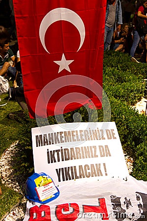 Ergenekon Conspiracy Protest Editorial Stock Photo