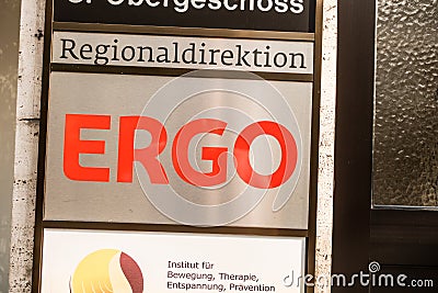 Ergo Regionaldirektion Editorial Stock Photo
