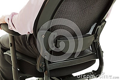 Ergonomic Chair - Lumber Support Stock Photo