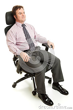 Ergonomic Executive Chair Stock Photo