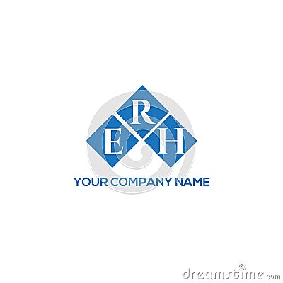 ERH letter logo design on white background. ERH creative initials letter logo concept. ERH letter design.ERH letter logo design on Vector Illustration