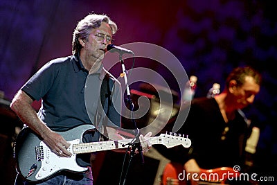 Eric Clapton performs in concert Editorial Stock Photo