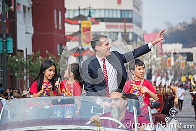 Eric Garcetti, Los Angeles Mayor Editorial Stock Photo