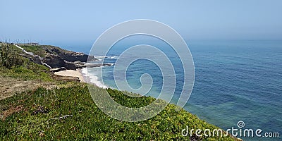 Ericeira Surf Village Beach Holidays summer sea view Stock Photo