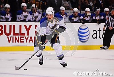 Erik Johnson St. Louis Blues Defenseman Editorial Stock Photo